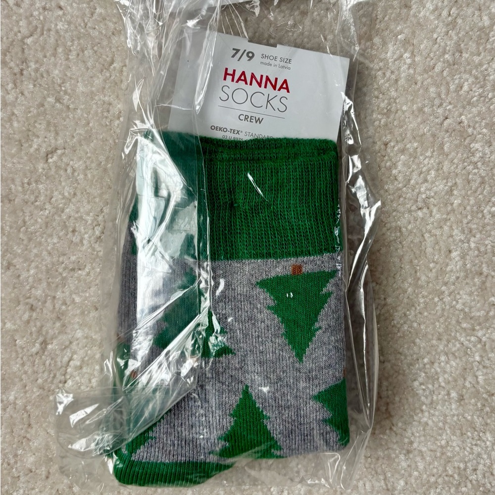 Crew Green and Gray Men's Socks